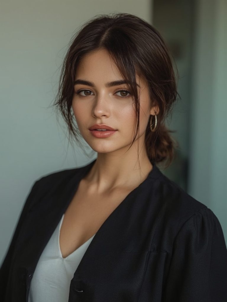 Grad Hairstyles: Knotted Half Updo