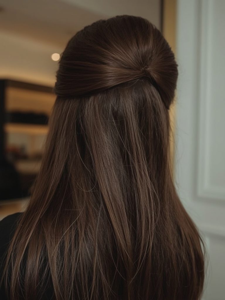 12. Voluminous Curls with Side Part Grad Hairstyles