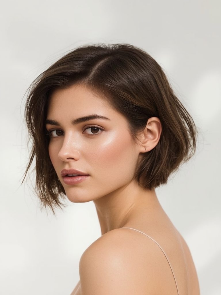 Angled Bob Haircuts with Beach Waves: Summer Vibes