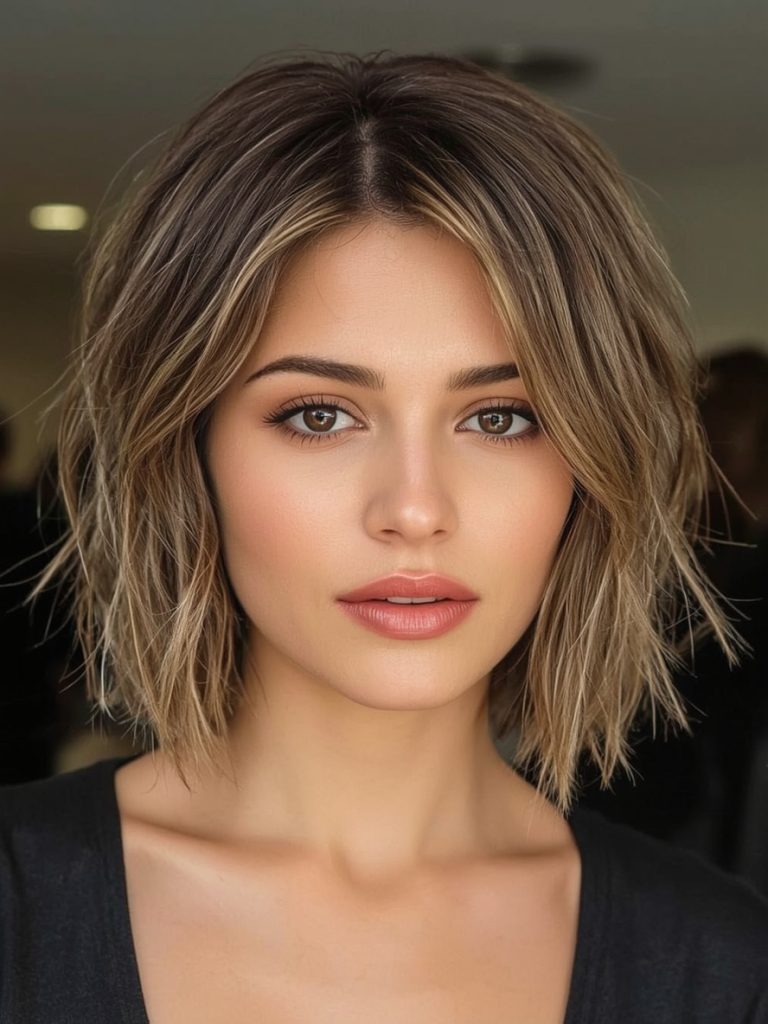 Angled Bob Haircuts with Hair Clips: Statement Pieces