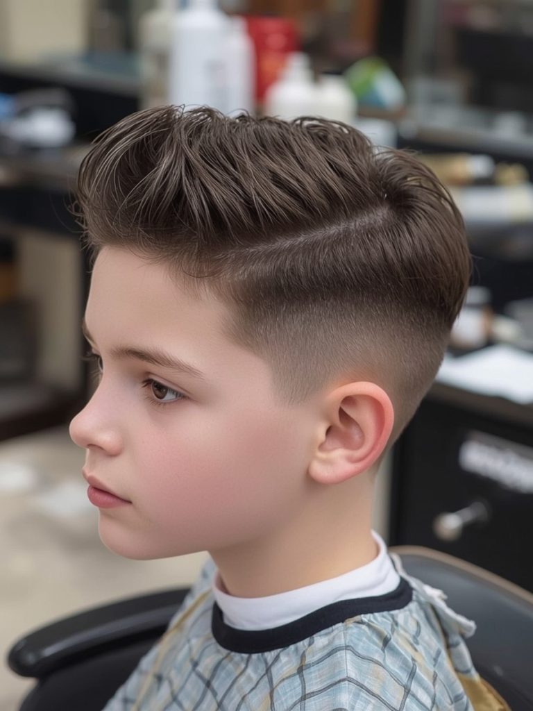 Boys Summer Haircut: The Long on Top, Short on Sides