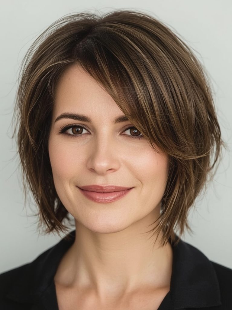 Angled Bob Haircuts with Retro Waves: Old Hollywood Glamour