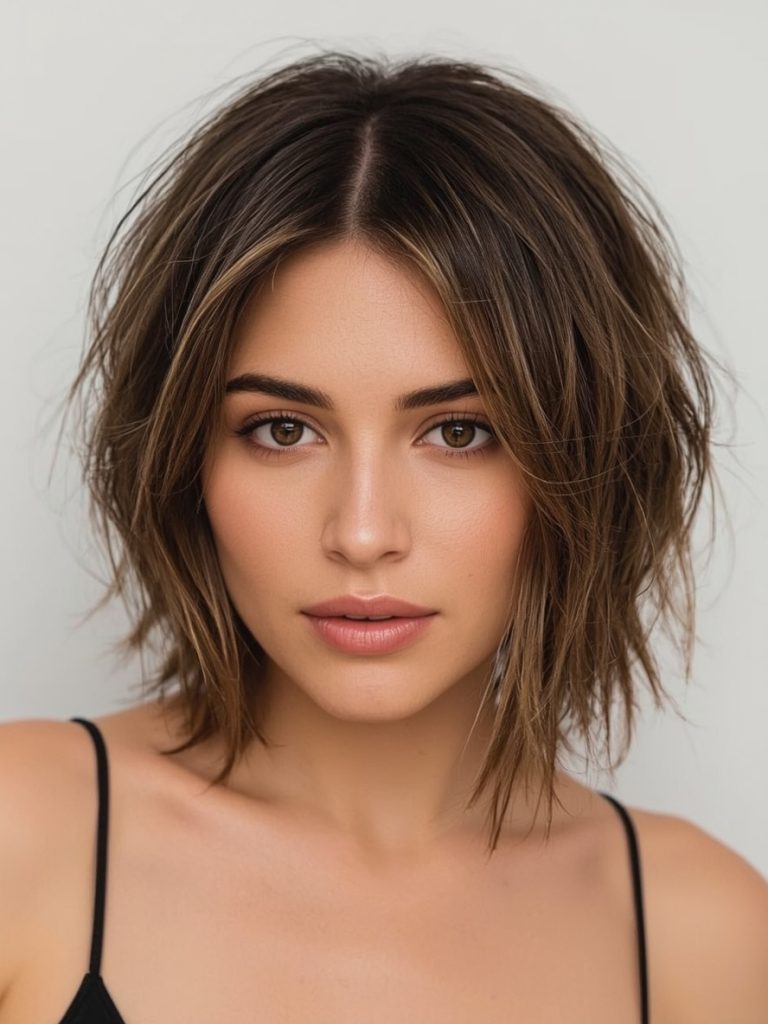 Angled Bob Haircuts for Oval Faces: Versatile and Balanced