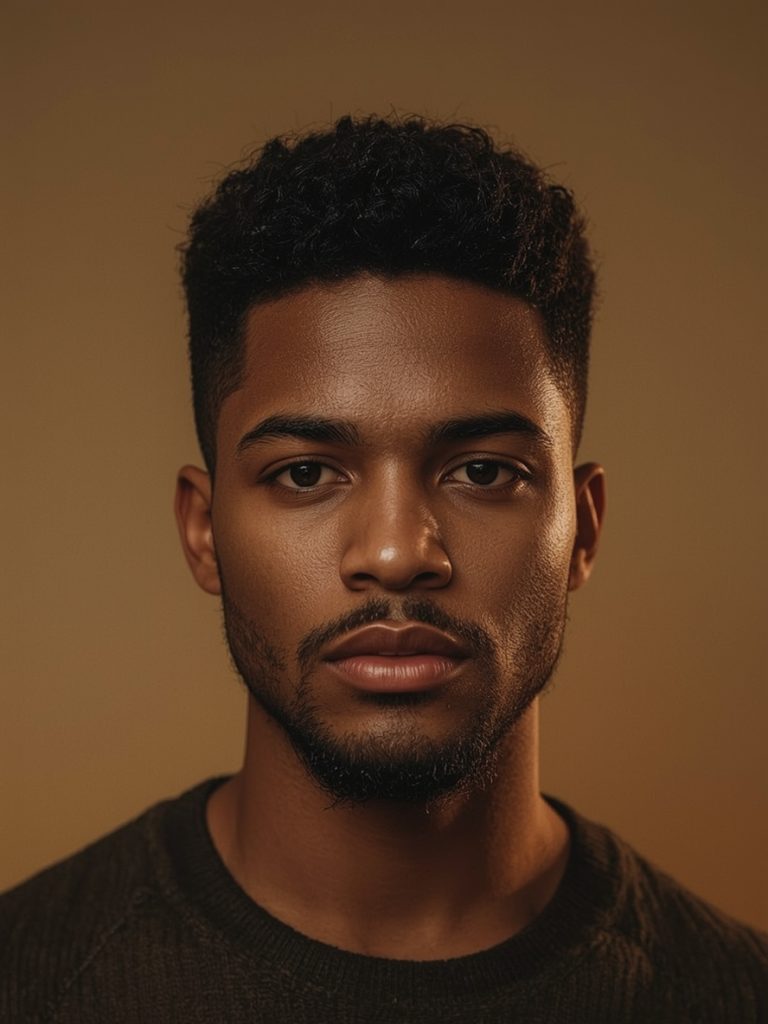 The Brush Cut with Taper Fade Men's Short Hair