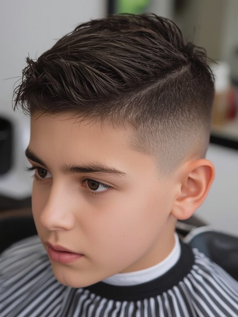 Boys Summer Haircut: The Side Part