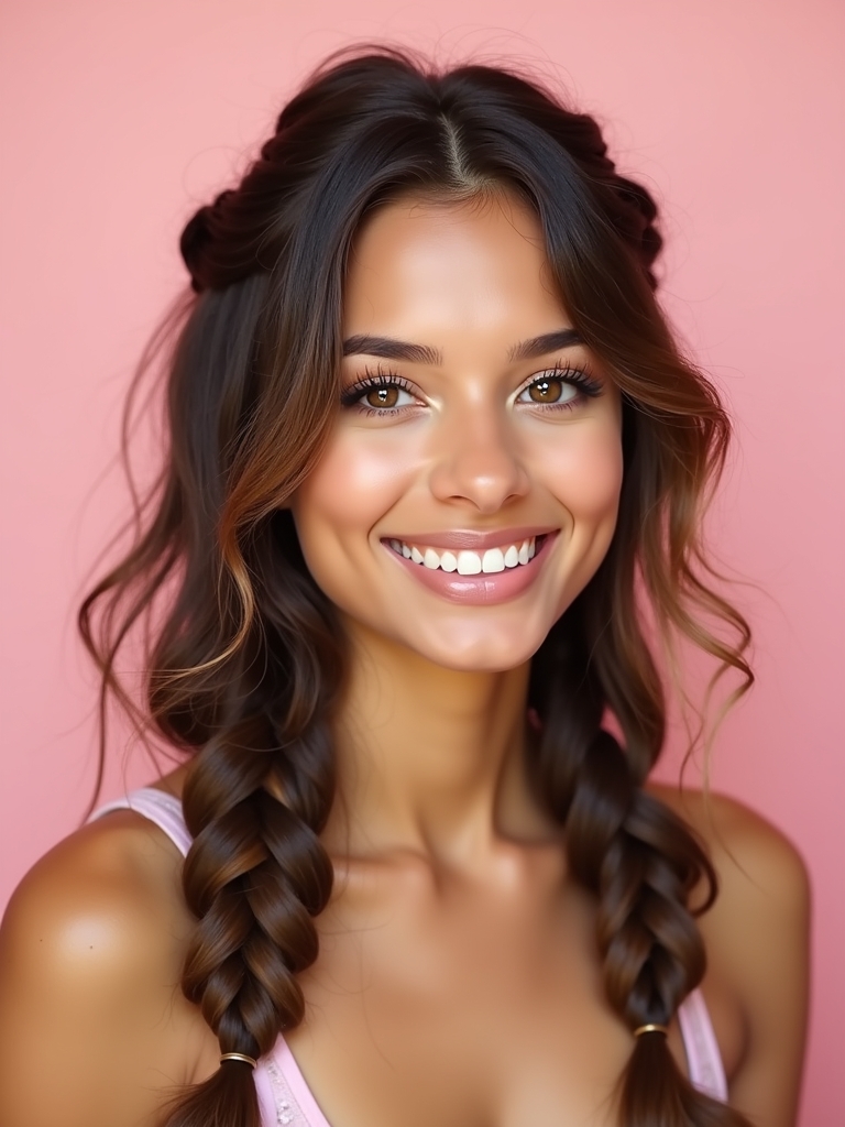Cute Easy Hairstyles: Space Buns with Glitter