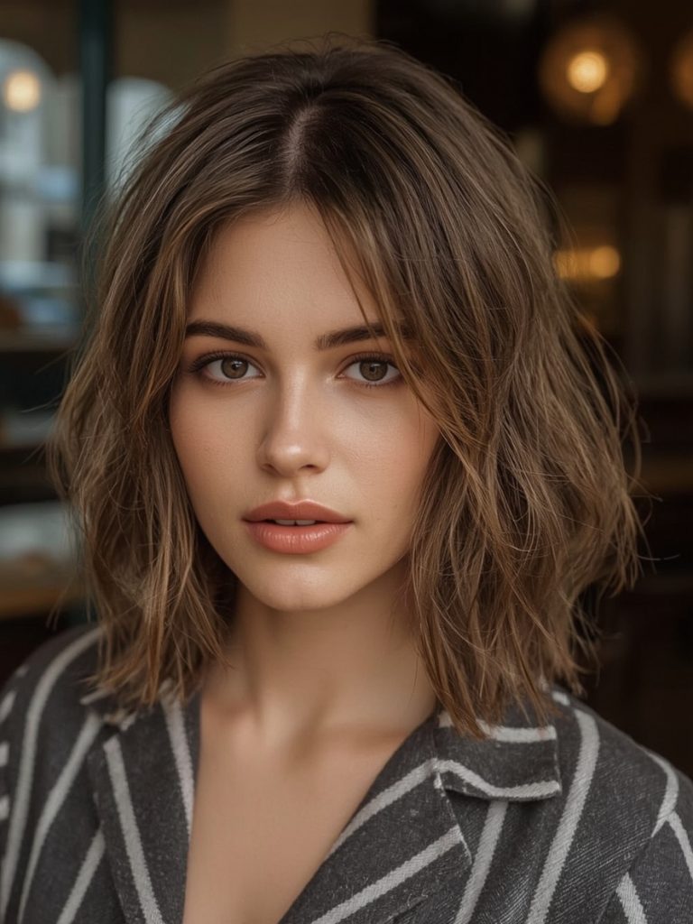 22. The Modern Mullet – Shoulder Length for Fine Hair